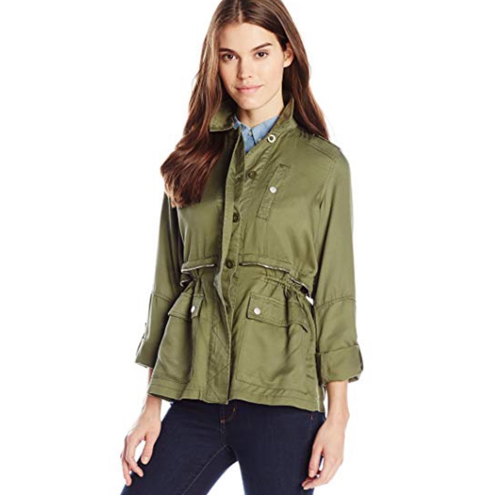 Jessica Simpson Larisa Military Jacket Sz S